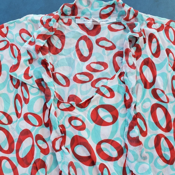 Vintage DVF Silk Mod Asian Style Dress - Picture 5 of 7